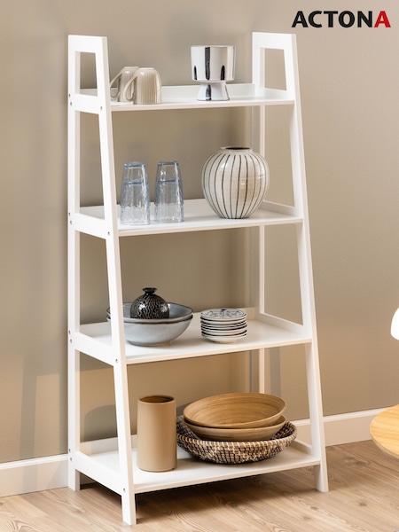 Actona White Wally Bookcase with 4 Shelves (H67004) | £99