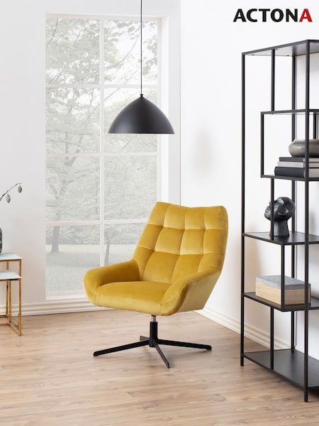 Actona Black Seaford Tall Metal Bookcase with 5 Black Shelves (H67011) | £140