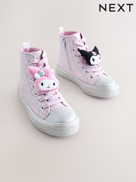 Purple Hello Kitty and Friends Lace-Up High Top Trainers (H67069) | £32 - £39