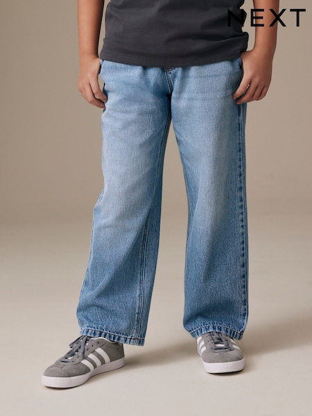 Mid Blue Denim Pull on Denim Jeans (3-16yrs) (H67113) | £15 - £20