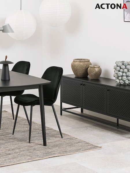 Actona Black Newcastle 3 Door Sideboard (H67171) | £262