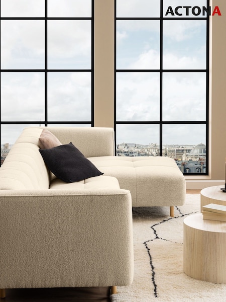 Actona Cream Dice Round Coffee Table Set (H67172) | £213