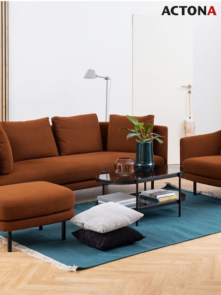 Actona Black Bayonne Oval Coffee Table Top (H67278) | £148