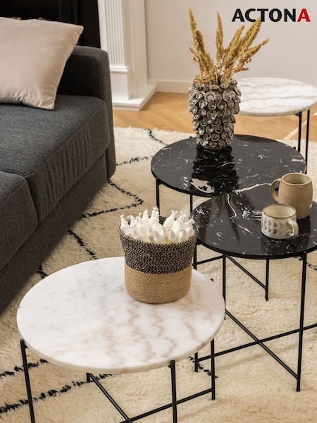 Actona Black Small Avila Side Table (H67279) | £74