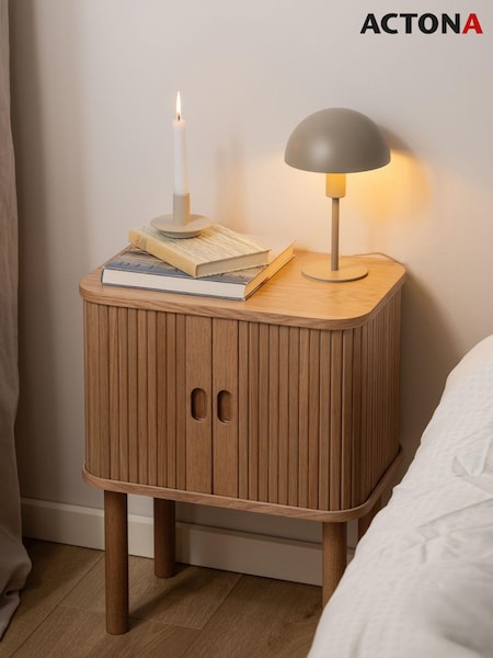 Actona Oak Langley Square Bedside Table (H67288) | £206