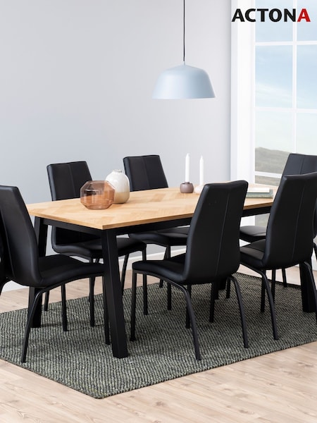 Actona Oak Brighton 4-6 Seater Dining Table (H67300) | £676