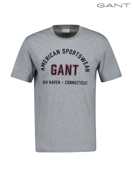 GANT Grey Graphic Print T-Shirt (H67501) | £35