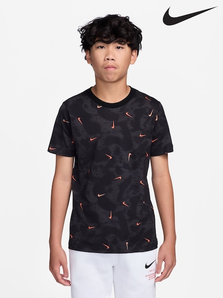 Nike Black/Red Printed HBR T-Shirt (H67648) | £23