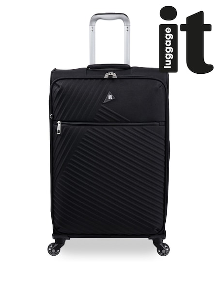 IT Luggage Medium Decisive Black Suitcase (H67755) | £45