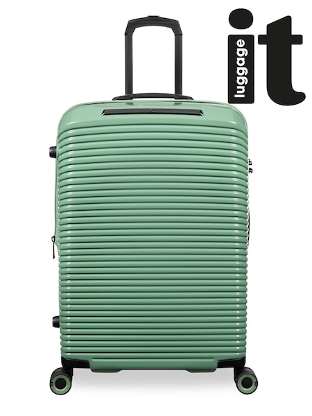 IT Luggage Medium Green Traversed Hedge Suitcase (H67761) | £70