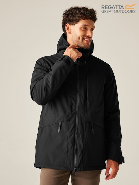 Regatta Black Balaton Midweight Coat (H67792) | £98