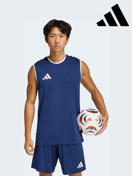 adidas Blue Entrada26 Sleeveless Jersey (H67880) | £15