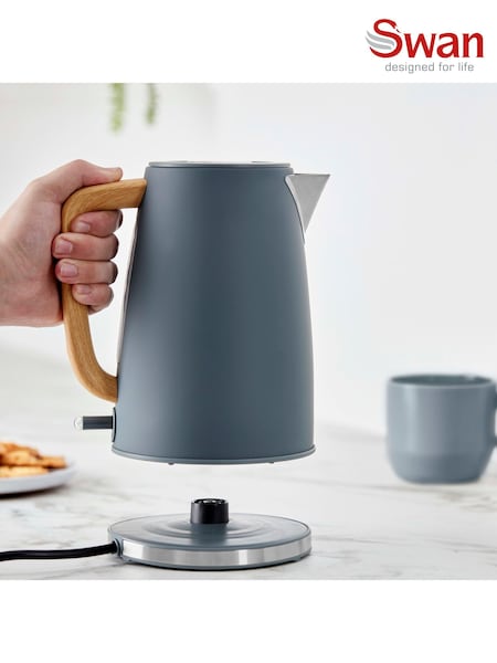Swan Grey Fjord Jug 1.7L Kettle (H67888) | £40