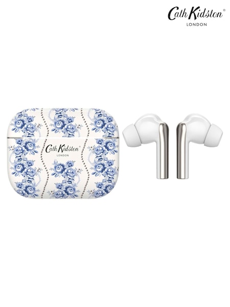 Cath Kidston Floral Print Blue Skylark Wireless Earbuds (H67895) | £40