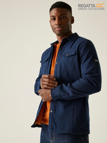 Regatta Blue Spennith Shacket (H67985) | £49