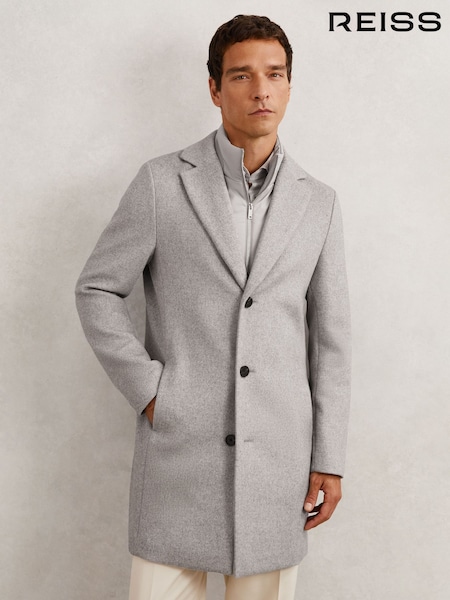 Reiss Soft Grey Gable Gilet (H68167) | £348