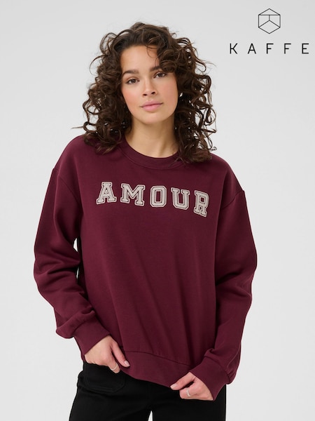 Kaffe Red KAelenora Long Sleeve Jumper (H68211) | £55