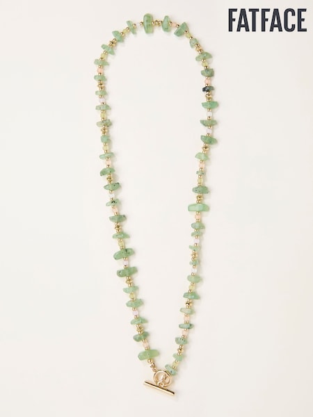 FatFace Green Resin Chip Necklace (H68373) | £16.50