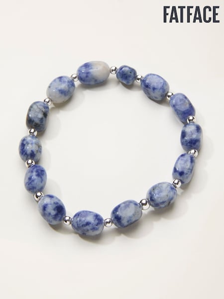 FatFace Blue Stone Stretch Bracelet (H68378) | £14.50