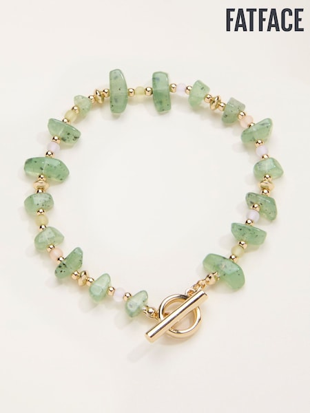 FatFace Green Resin Chip Bracelet (H68386) | £14.50