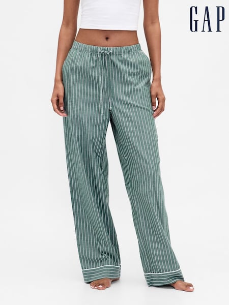 Gap Green Poplin Pyjamas Trousers (H68437) | £20