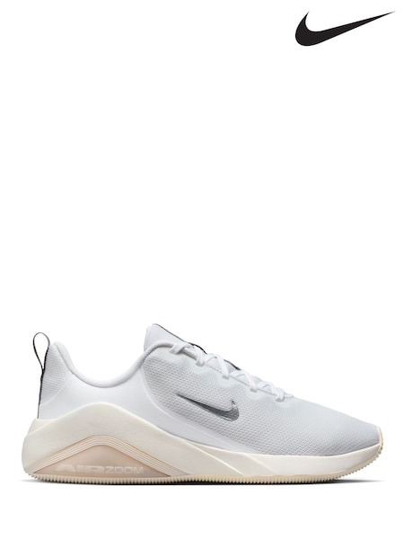 Nike White Silver Bella 7 Workout Trainers (H68776) | £80