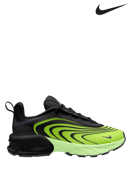 Nike Black Yellow Youth Air Max Fire Trainers (H68905) | £70