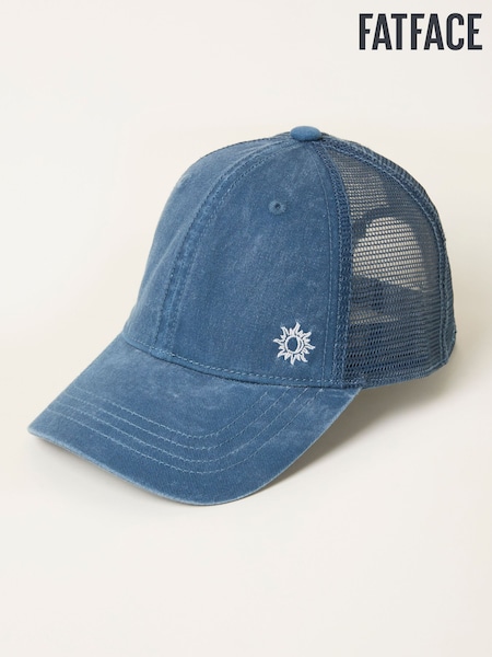 FatFace Blue Embroidered Sun Trucker Cap (H69011) | £18