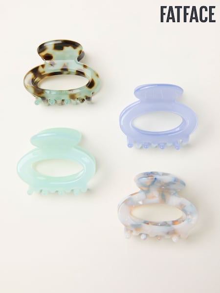 FatFace Blue 4 Pack Oval Clips (H69027) | £16.50