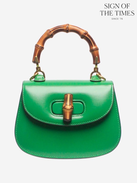 Sign of the Times Mini Green Gucci Bamboo 1947 Bag (H69252) | £3,120