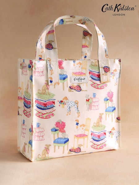 Cath Kidston Pink Fancy Dogs Print Small Book Bag (H69572) | £20