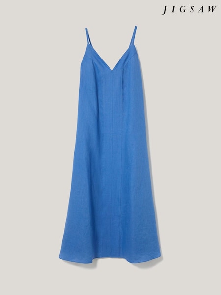 Jigsaw Blue Linen Beach Sundress (H69607) | £155