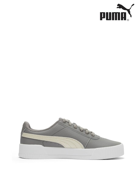 Puma Grey Womens Carina Lux Trainers (H69870) | £60