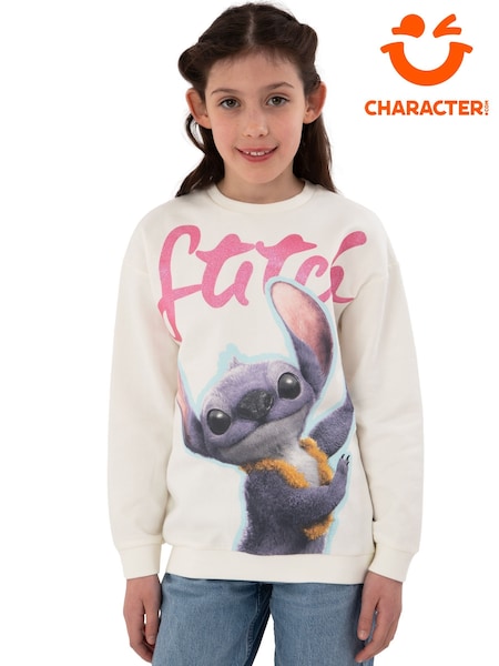Character Cream Girls Lilo And Stitch Movie  Sweatshirt (H70003) | £18
