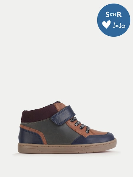 Start-Rite Kids Sporty Orbit  Casual Rip-Tape Low Rise Laced Brown Boots (H70074) | £52