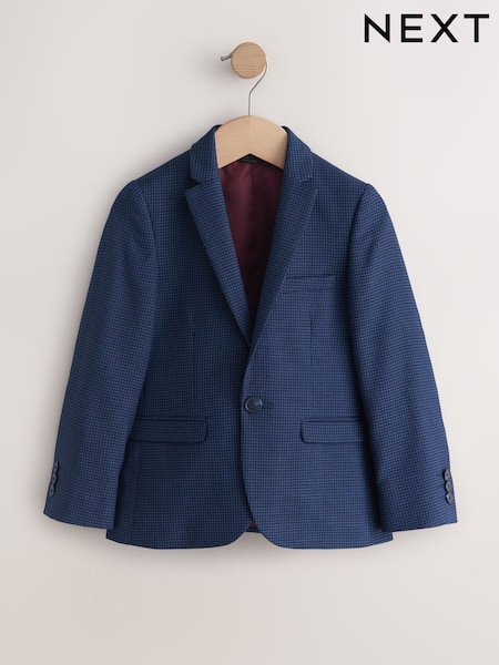 Navy Check Suit Jacket (12mths-16yrs) (H70130) | £43 - £55