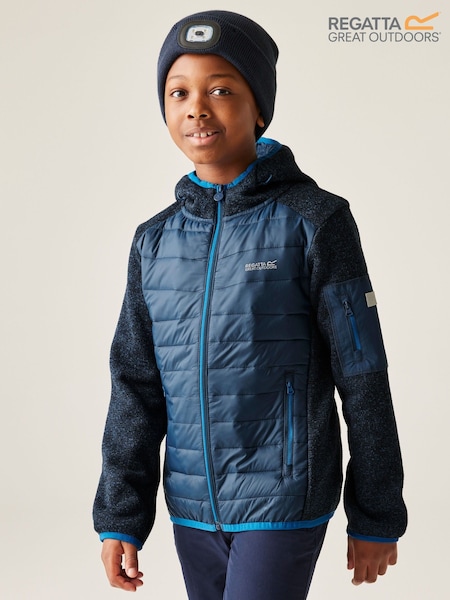 Regatta Blue Jr Newhill Hybrid Coat (H70300) | £35