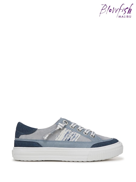Blowfish Malibu Regular Fit Blue Alex Slip-On Trainers (H70328) | £50