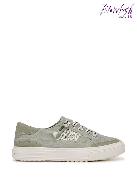 Blowfish Malibu Regular Fit Blue Alex Slip-On Trainers (H70331) | £50