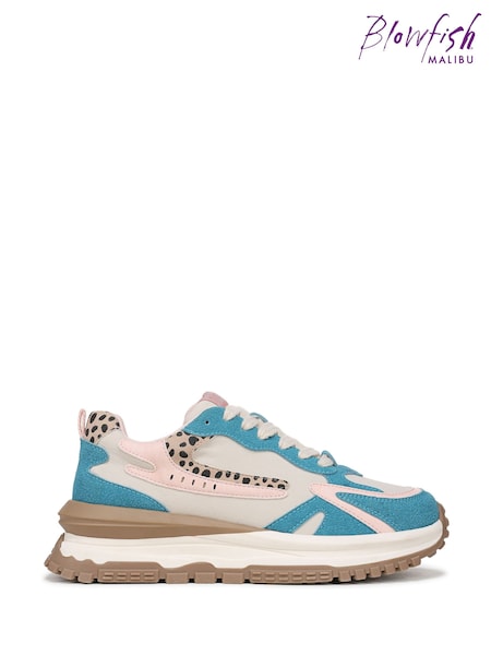 Blowfish Malibu Regular Fit Green Leo Lace-Up Trainers (H70337) | £55