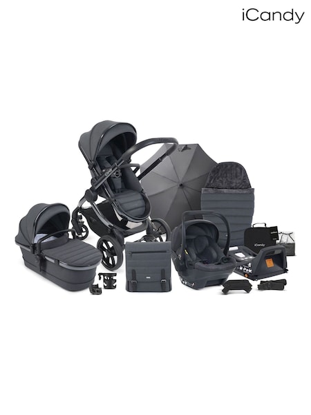 iCandy Dark Grey Peach7 Biscotti Travel System Bundle Base (H70476) | £1,550