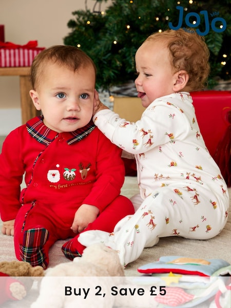 JoJo Maman Bébé Red Sleepsuit (H70489) | £23