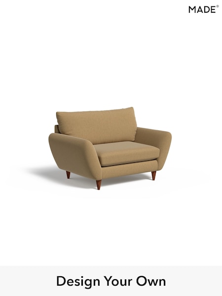 Textured Slub Weave/Caramel Natural Tinsley By Made (H70603) | £725
