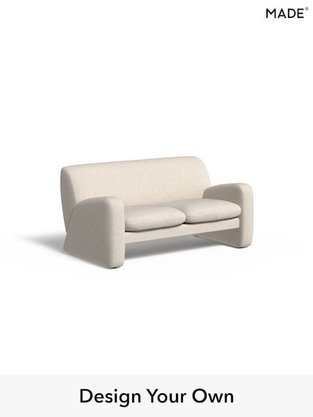 Textured Slub Weave/Light Natural Romana By Made (H70604) | £1,075