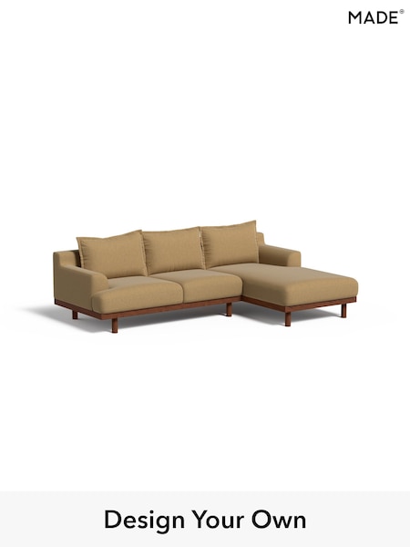 Textured Slub Weave/Caramel Natural Turin By Made (H70610) | £2,099