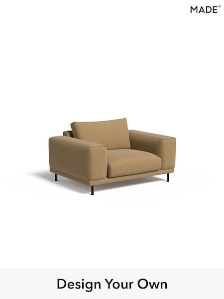Textured Slub Weave/Caramel Natural Odin By Made (H70628) | £875