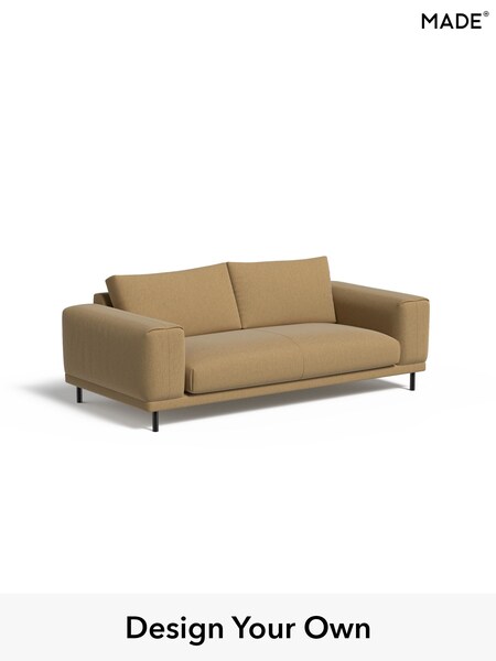 Textured Slub Weave/Caramel Natural Odin By Made (H70628) | £1,075