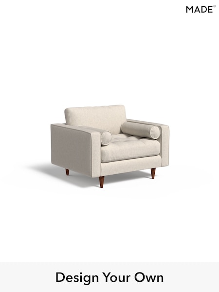 Textured Slub Weave/Light Natural Scott By Made (H70632) | £875