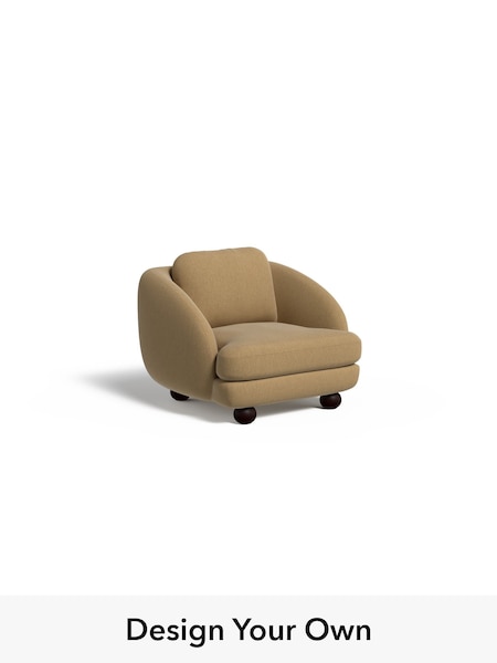 Textured Slub Weave/Caramel Natural Madris By Made (H70639) | £950