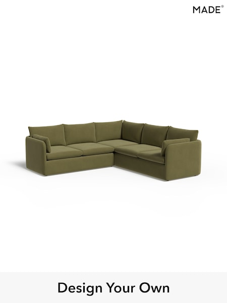 Matt Velvet Easy Clean/Fern Green Jackson By Made (H70653) | £2,999